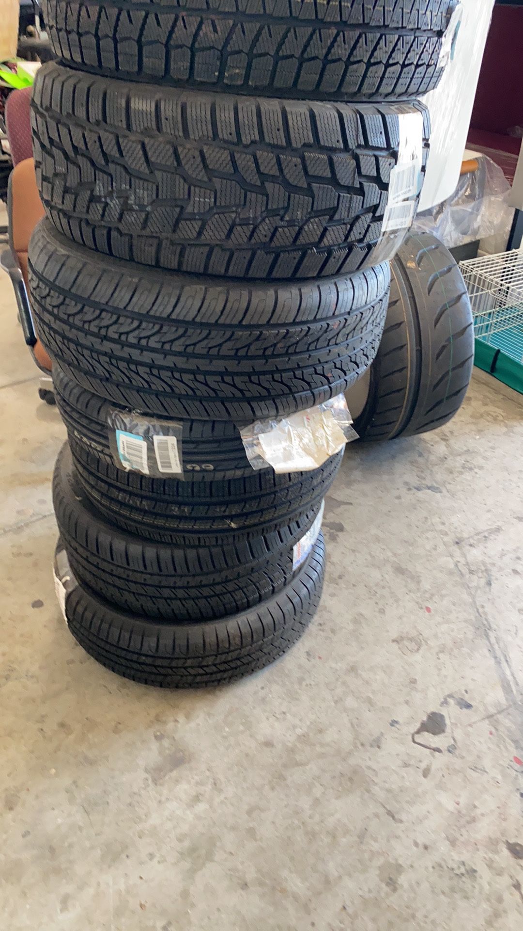 I have 8 brandnew new tires all different sizes