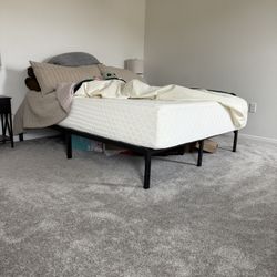 Queen memory Foam Mattress And Frame Set 