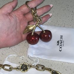 Coach Cherry Bag Charm 