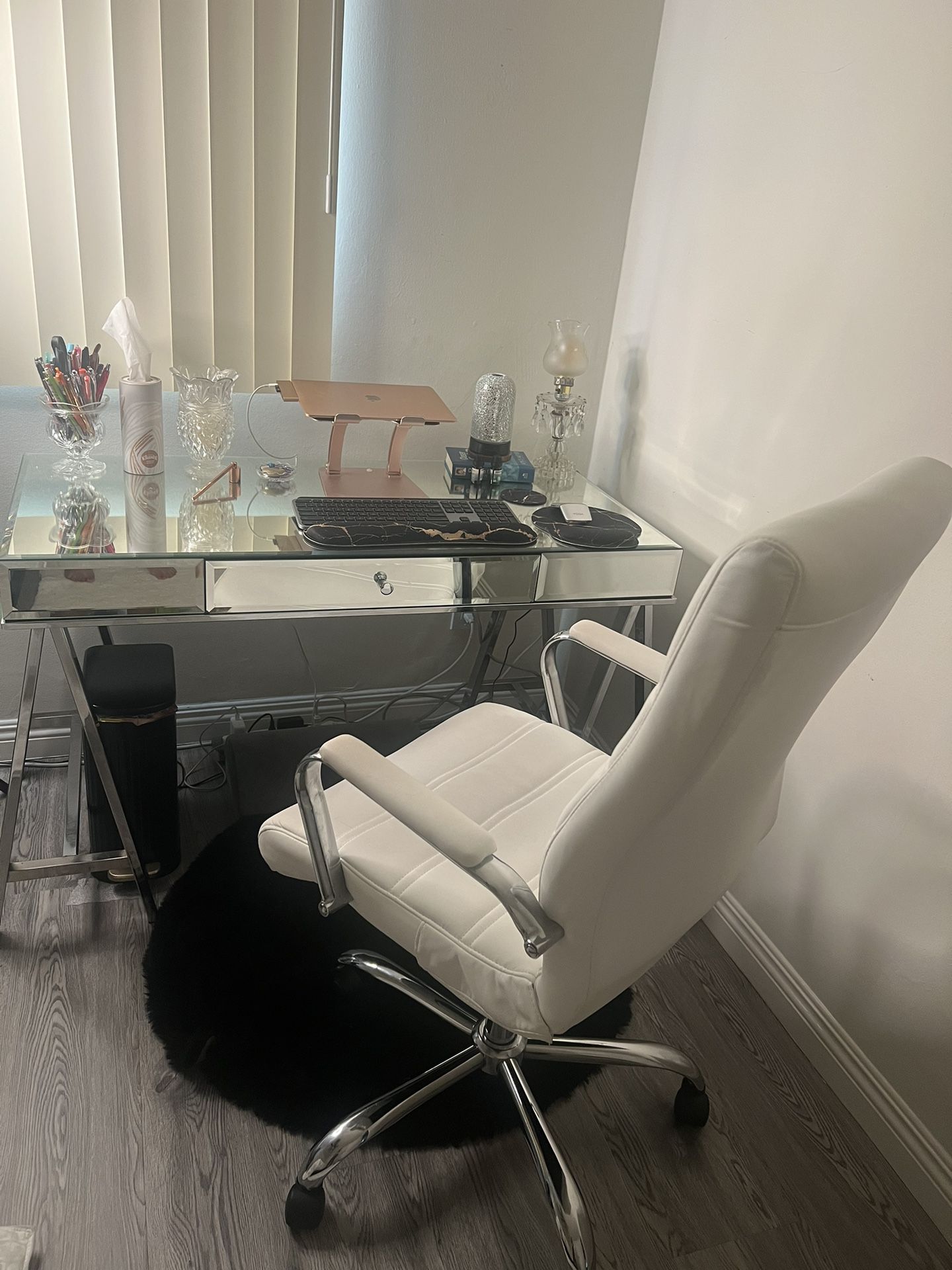 Mirrored Desk & Chair $350 OBO MUST GO! 