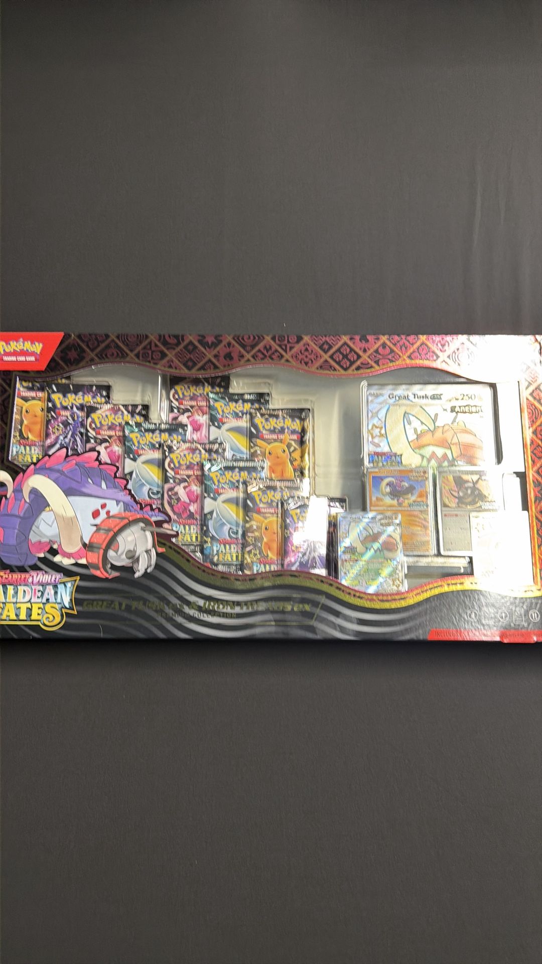 Pokemon Paldean Fates Great Tusk ex & Iron Treads ex Premium Collection