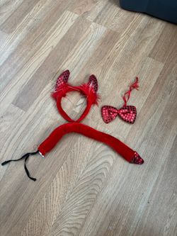 3-Piece Red Devil Costume Accessory Set