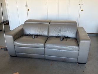 Gray Power Reclining Loveseat – Good Condition – $600 OBO