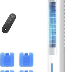 35” Evaporative Air Cooler, 3-IN-1 Quiet Portable Air Conditioners with 3 Speed, 50W Energy Saving Oscillating Cooling Fan
