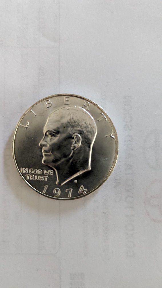 1974- S Silver Uncirculated Eisenhower Dollar 