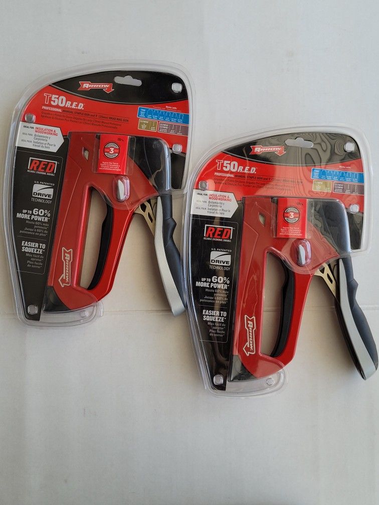 Arrow T50 RED Heavy Duty Staple Gun