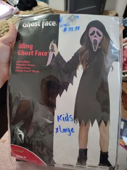 bling ghost face new costume.