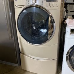 Kenmore Elite Brown Washer Machine  With Pedestal 