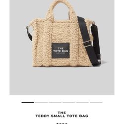 Marc Jacobs Teddy Tote Bag (Authentic, Clean) – $70