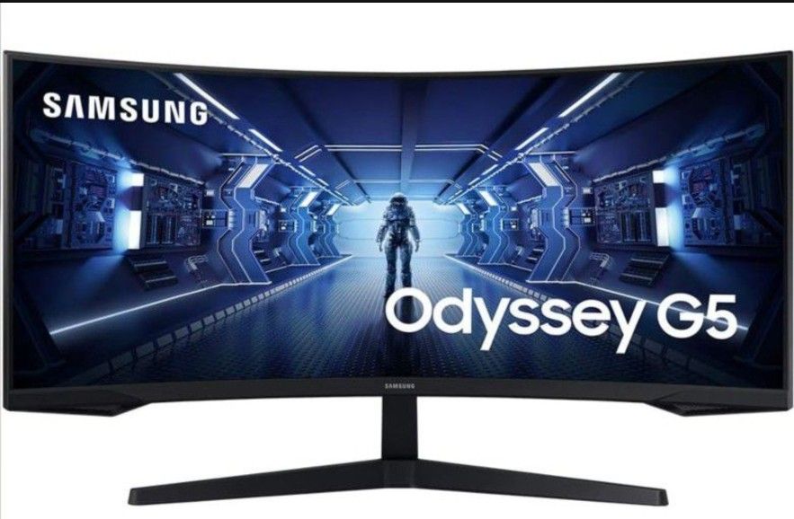 SAMSUNG 34" Odyssey G5 Ultra-Wide Gaming Monitor Curved Screen