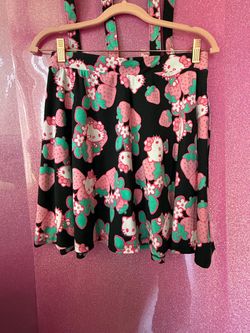 skirt with suspenders