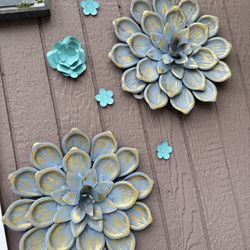 Garden Decoration, Metal Flowers