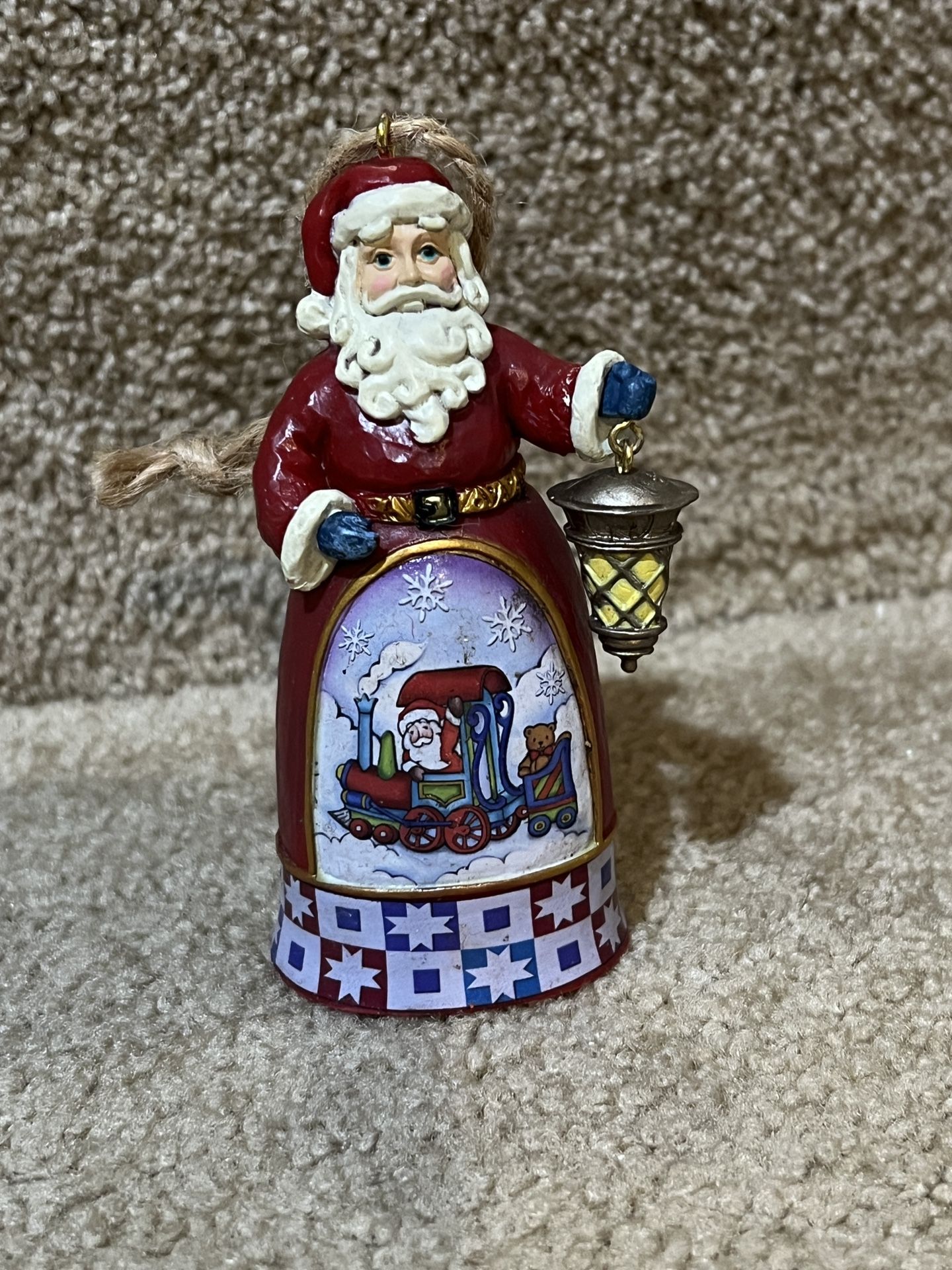 Santa with Lantern - Hanging Ornament Heartwood Creek