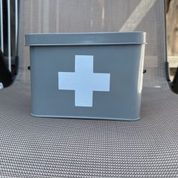 First Aid Metal Container