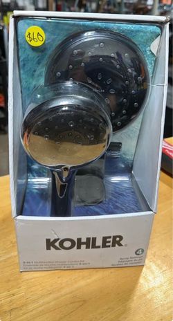 KOHLER Claro 3-Spray Dual Wall-Mount Fixed and Handheld Shower Head 1.75 GPM in Matte Black