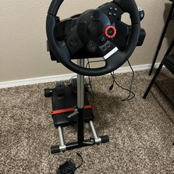 PS3 Steering Wheel with Pedals and Stand
