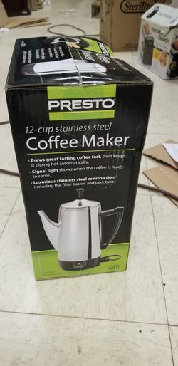 Presto 12-Cup Stainless Steel Coffee Maker