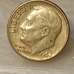 #278 Silver 1964 Dime Coin 