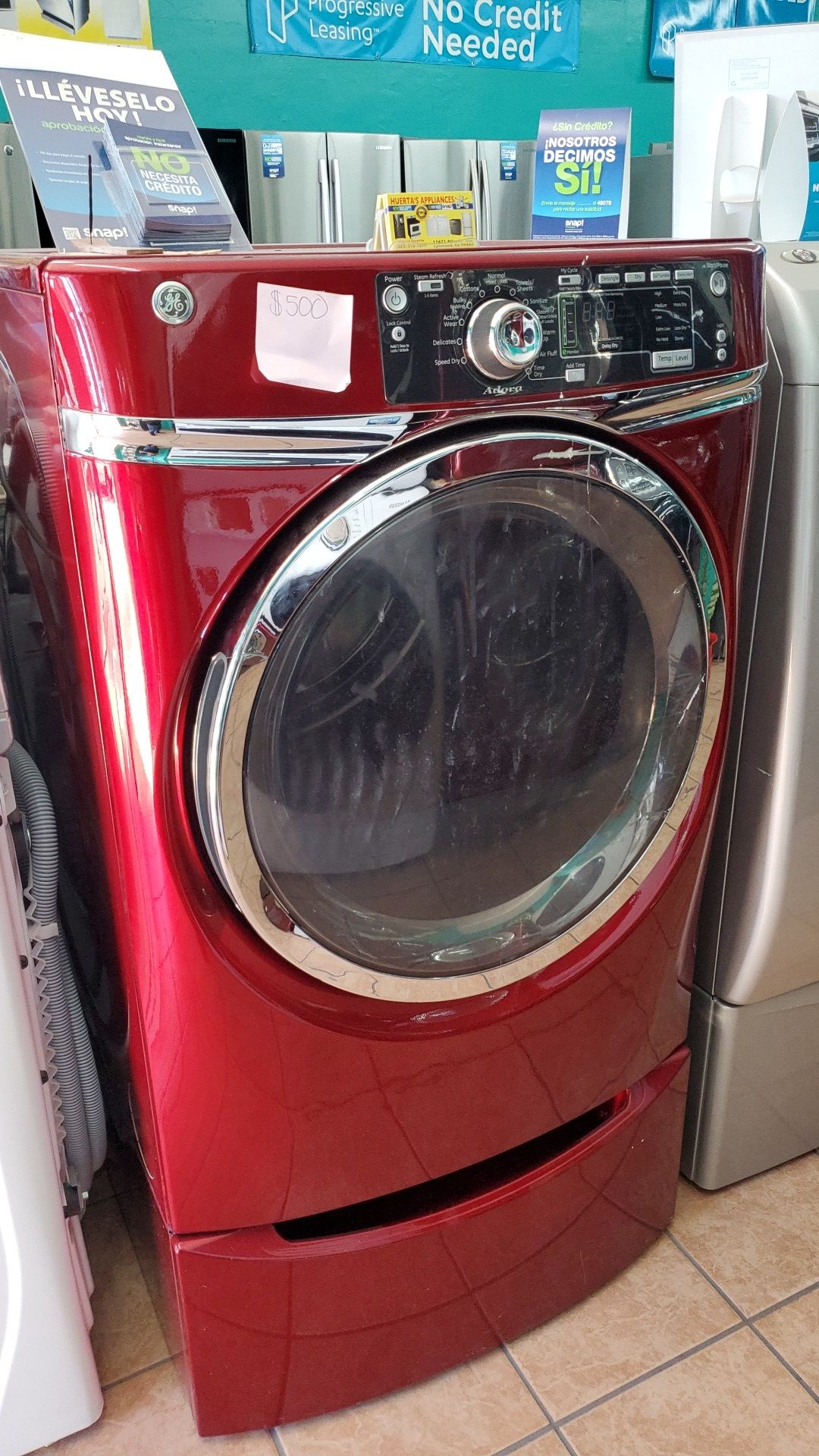 G.e cherry red dryer