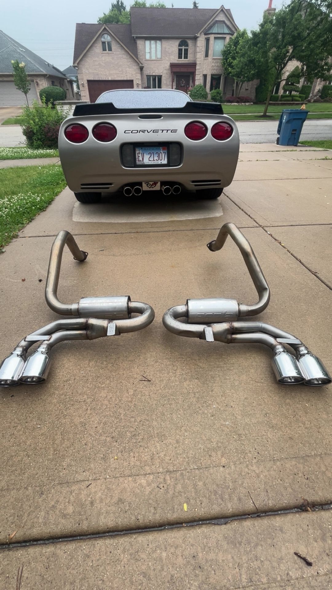 C5 Corvette S Type Borla Mufflers Tailpipes