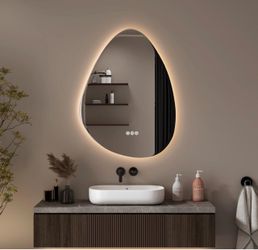 New Asymmetric LED Backlit Wall Mirror