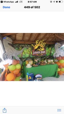 Jurassic park party decorations
