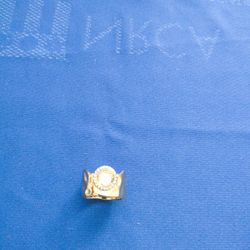 Brand New crown ring with yellow CZ