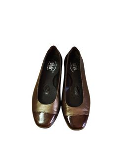 SAS Women's Brown Leather Flats Classic Design Size 7
