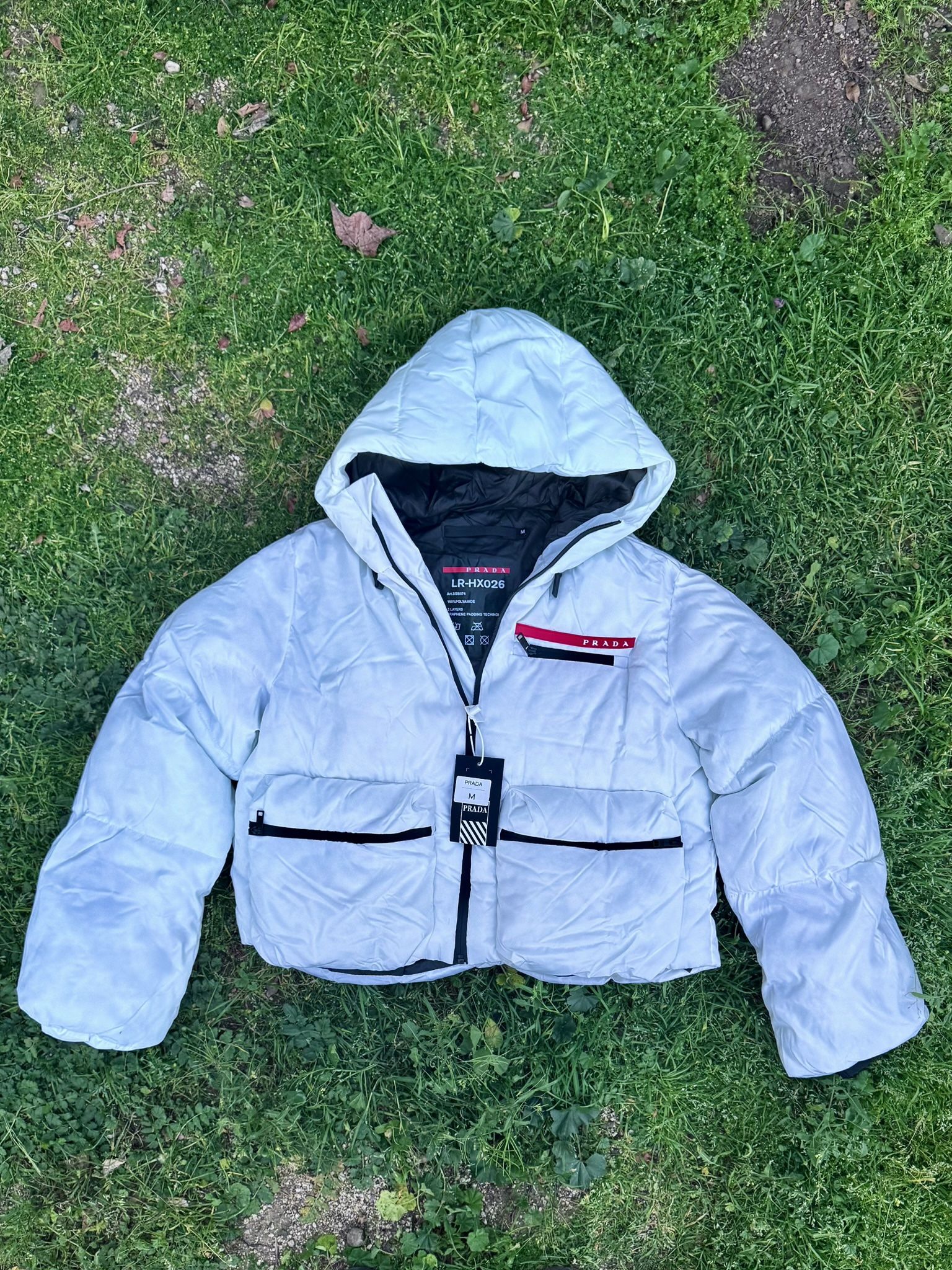 Prada Puffer Jacket | Women’s Crop Top