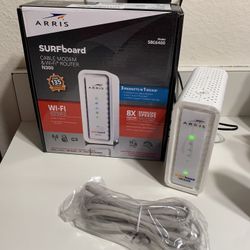 $25: ARRIS SURFboard - SBG6400 - 8x4 DOCSIS 3.0 - N300 Cable Modem Router (Like New)