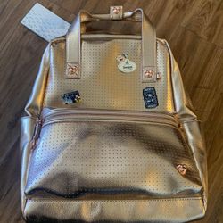 Rose Gold Mickey Mouse Icon Flair Backpack