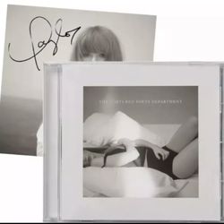 Taylor Swift TTPD  CD The Manuscript with Hand SIGNED Photo✅ 