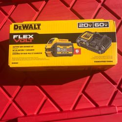 Dewalt  Battery   6.0 Flexvolt And Charger  6 Amp.  