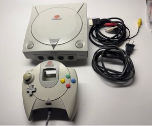 Sega Dreamcast Console with Controller and Cables
