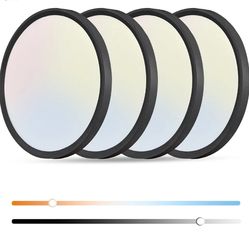 4273: 4PK Dimmable 15.8 Inch Led Ceiling Light Flush Mount, 34W, 3060LM, 3000K/3500K/4000K/5000K/6500K CCT, 0.98" Super Slim Close to Ceiling Round Fl