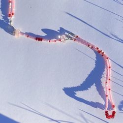 Rose Quartz Crystal Car Charm