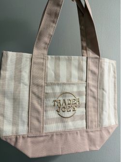Trader Joe’s striped canvas tote