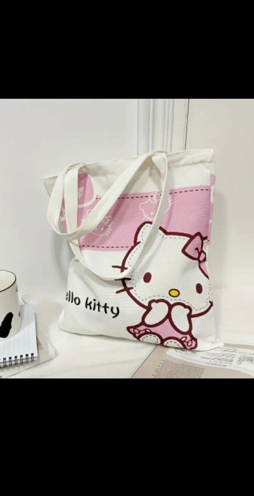 Hello Kitty Sanrio Tote Book Bag