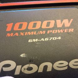 Pioneer 1000 Watt Maximum Power