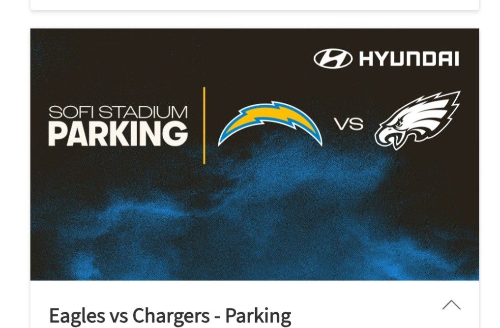 Chargers Vs EAGLES Tailgate PARKING 
