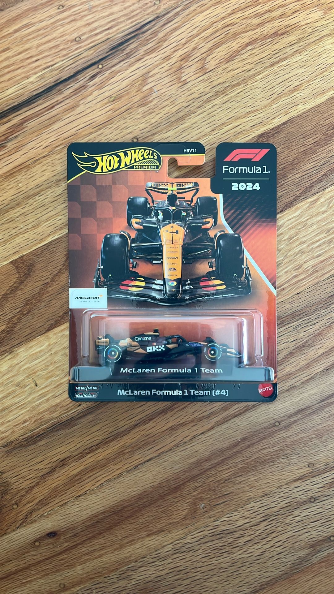 2024 Formula 1 McLaren Formula 1 Team #4 Premium Hot wheels