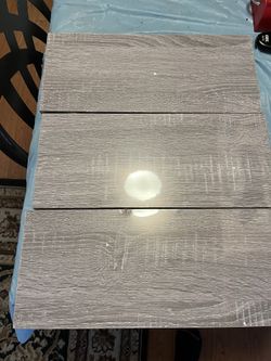 3 Tier Gray Wooden Shelves