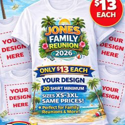 Custom Shirts $13 Each