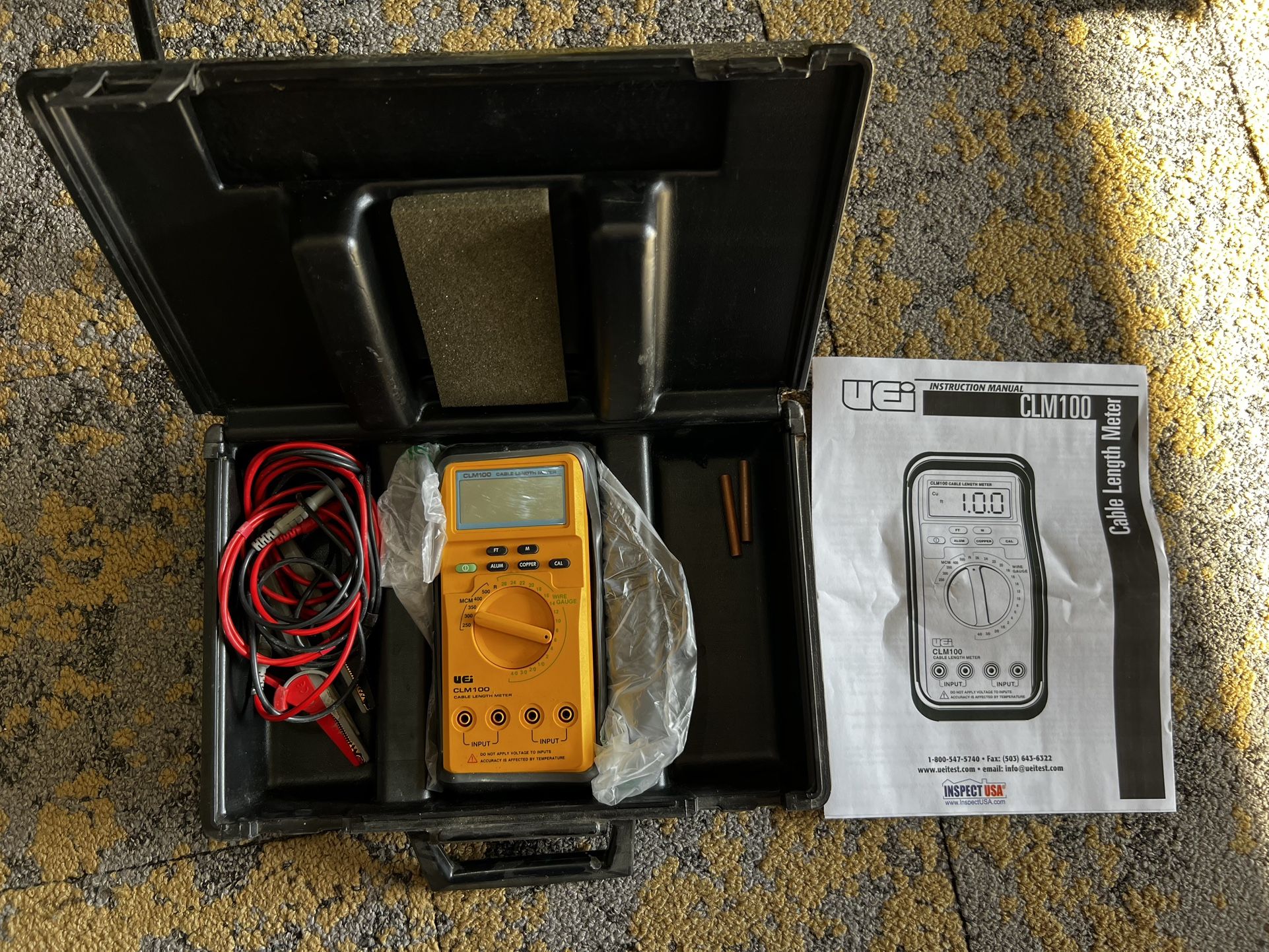 UEI CLM100 Digital Electric Cable Length Meter, Wire Length Meter Measuring Ohm Resistance