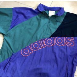 vintage adidas windbreaker sz. XL