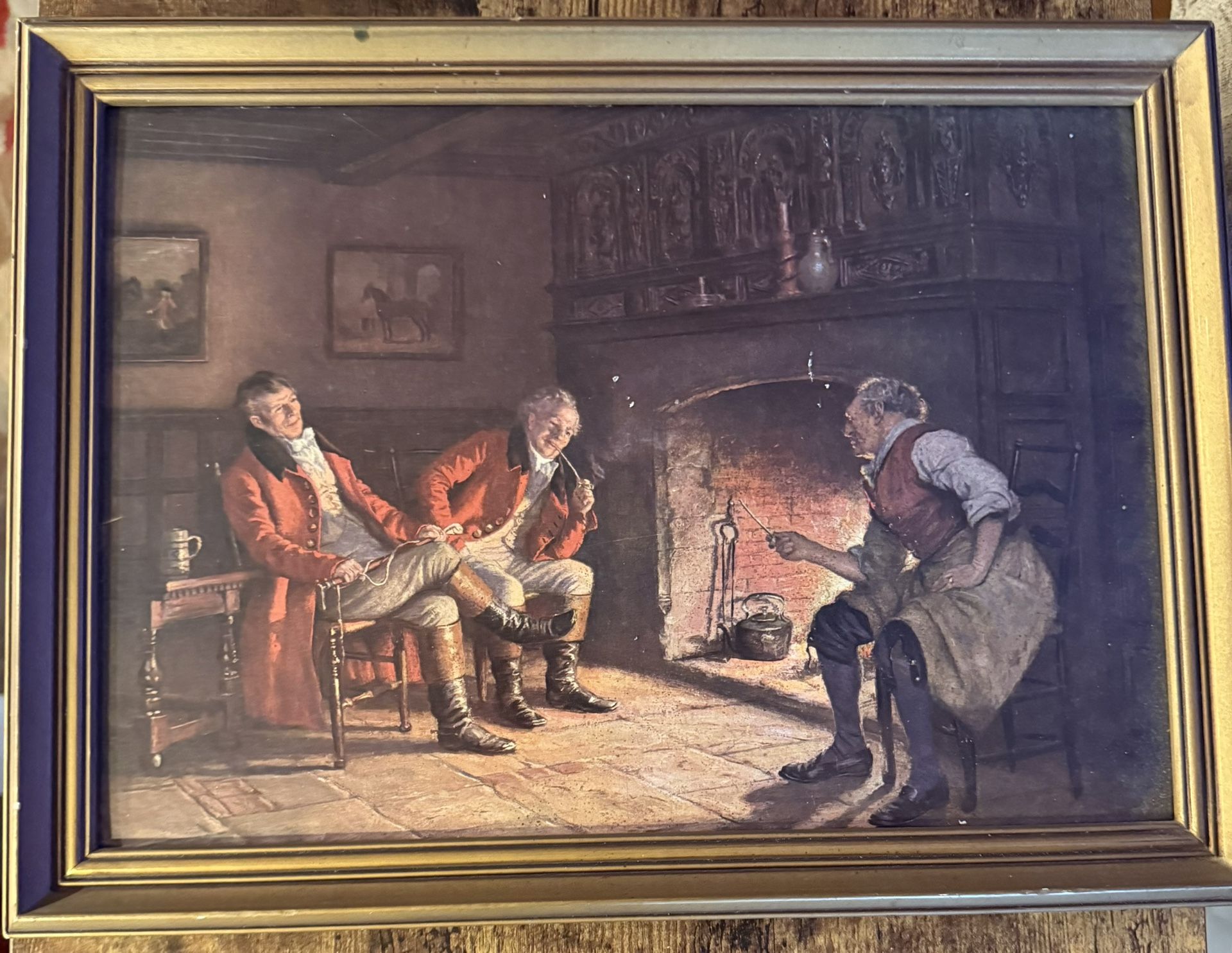 "The Landlord's Tale," Vintage Painting by Frank Moss Bennett  