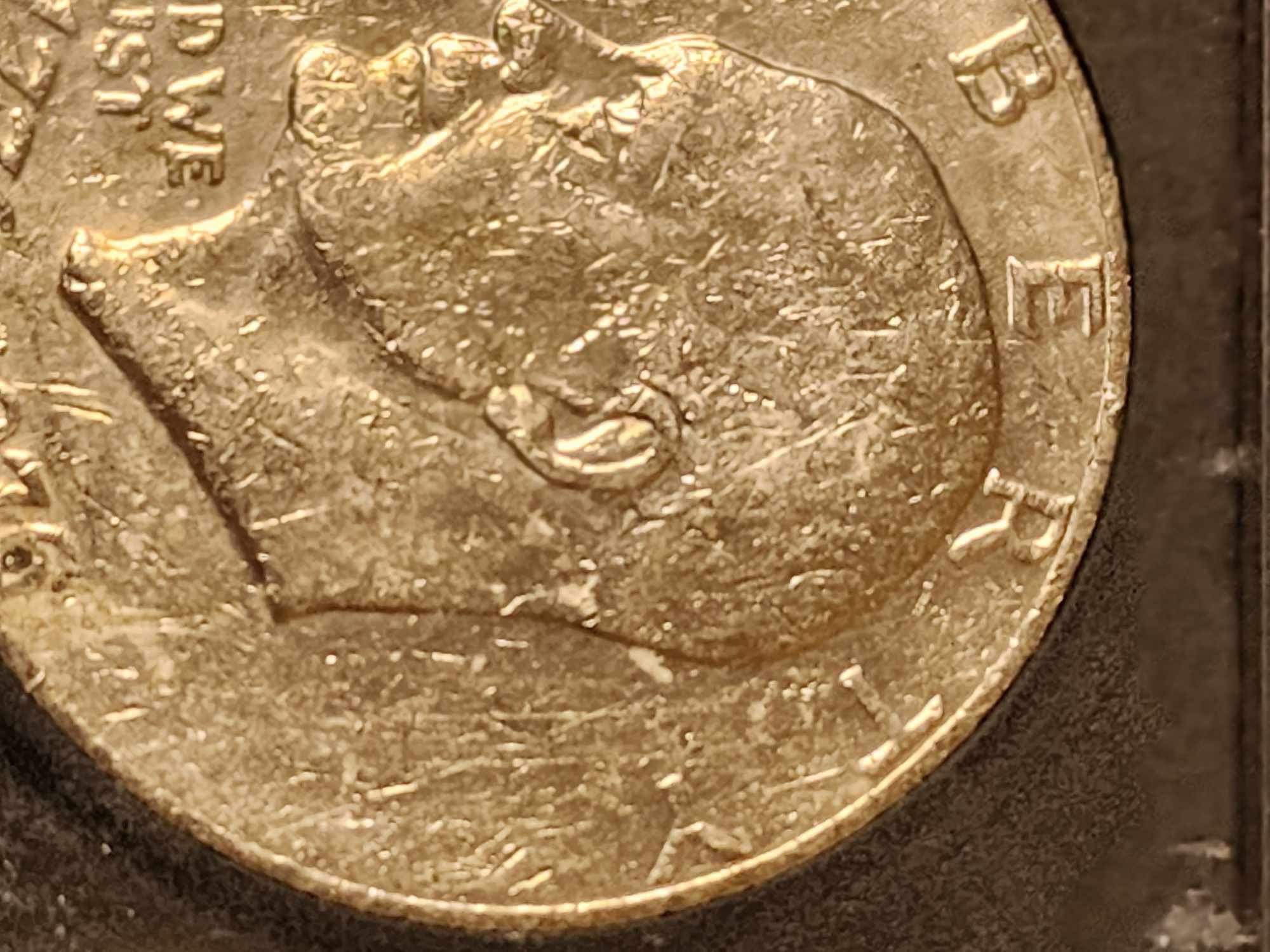 *Ultra Rare* Multiple Errors! Eisenhower Liberty Bell Moon Silver Dollar (No Mint Mark) Spivack Error Dollar