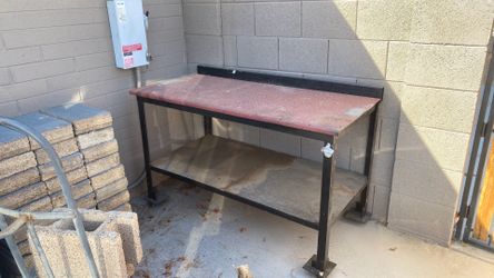 Steel top workbench/ welding table