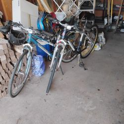 2 26" Hybrid 18 Speed Bikes.