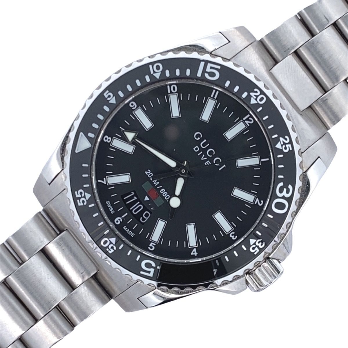 A1 Hawk – Gucci 136.3 Diver Watch (A1D015418) – Stainless Steel – Black Dial – Quartz – 2021 Model
